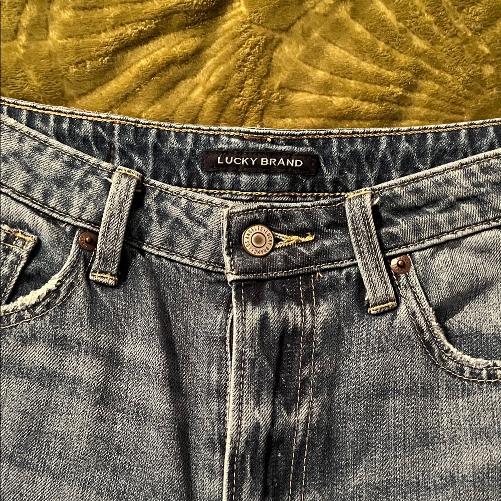 Lucky Brand Light Blue Distressed Denim Cutoff Shorts - Picture 2 of 4